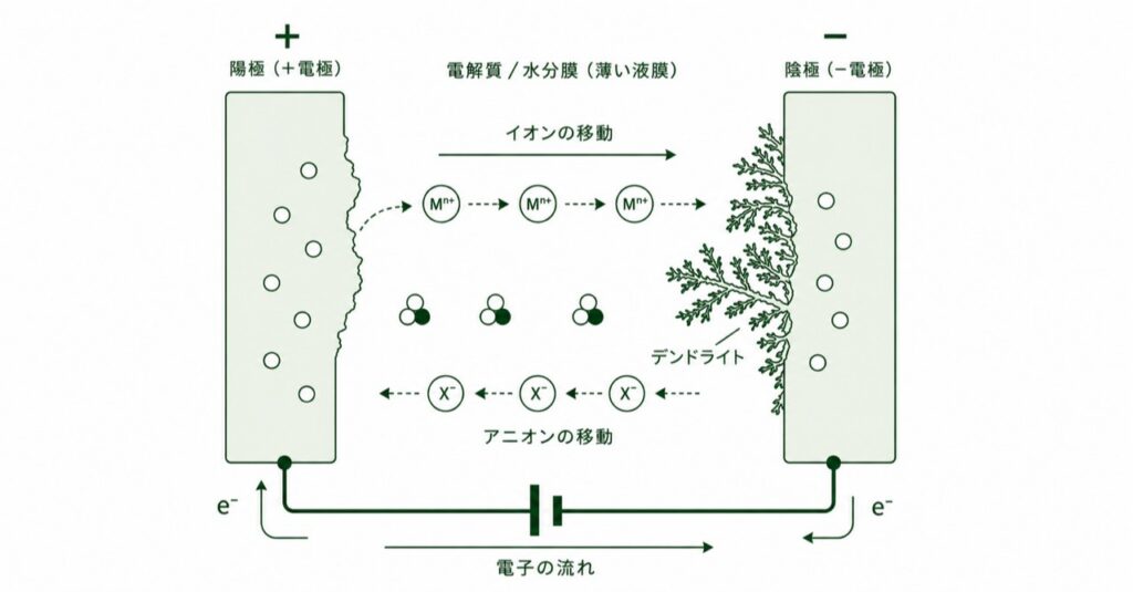 エレクトロケミカルマイグレーション試験（ECM）