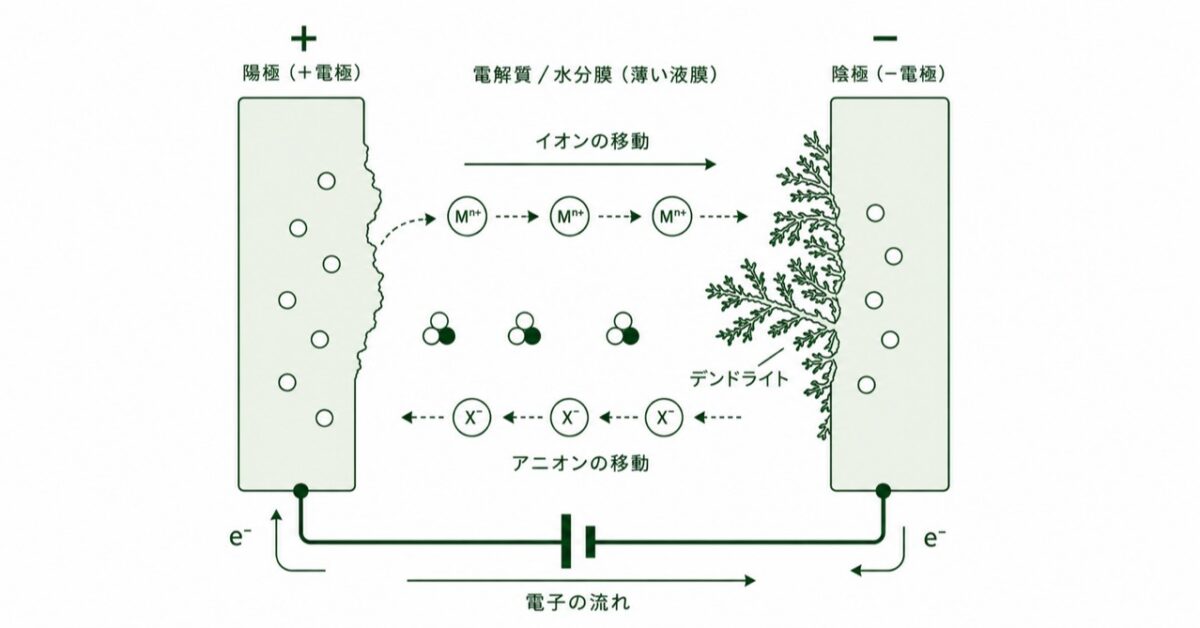 エレクトロケミカルマイグレーション試験（ECM）